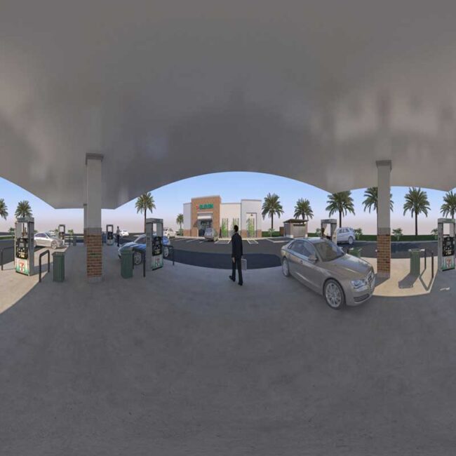 GAS STATION 360 RENDERING